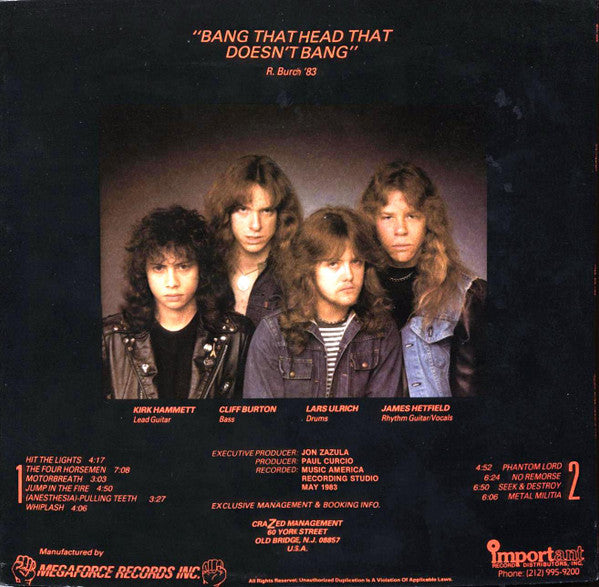 Metallica : Kill 'Em All (LP, Album, EMW)