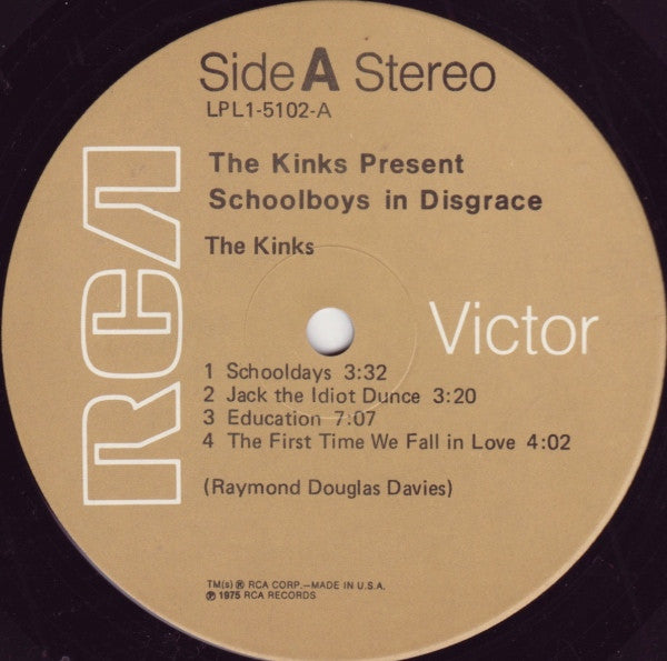 The Kinks ~ Schoolboys In Disgrace (Vinyl) - Djungel & Jazz