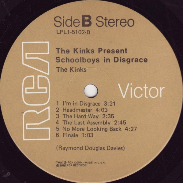 The Kinks ~ Schoolboys In Disgrace (Vinyl) - Djungel & Jazz