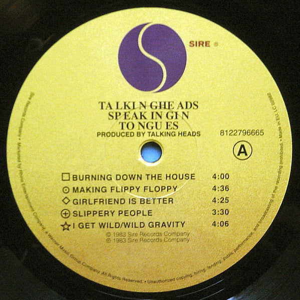 Talking Heads ~ Speaking In Tongues (Vinyl) - Djungel & Jazz