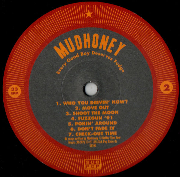 Mudhoney ~ Every Good Boy Deserves Fudge (Vinyl) - Djungel & Jazz