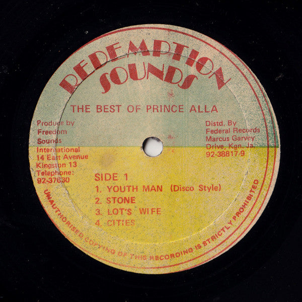 Prince Alla : The Best Of Prince Alla (LP, Album)