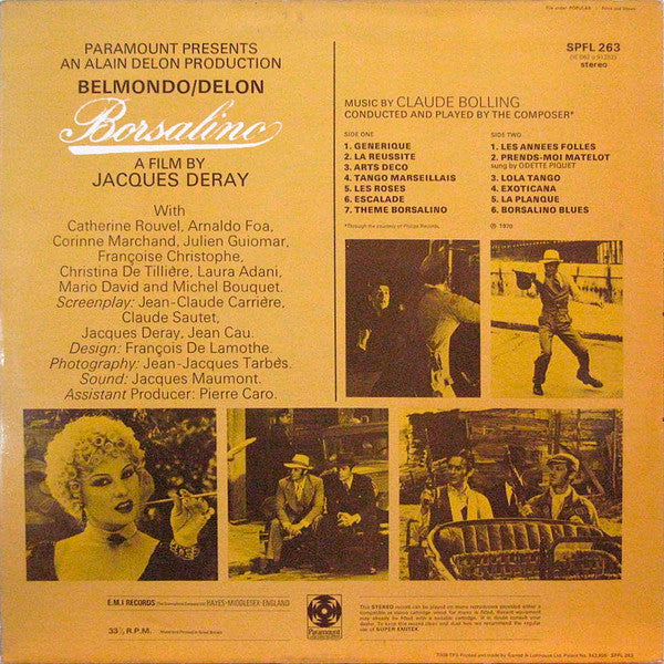 Claude Bolling ~ Borsalino (Vinyl) - Djungel & Jazz