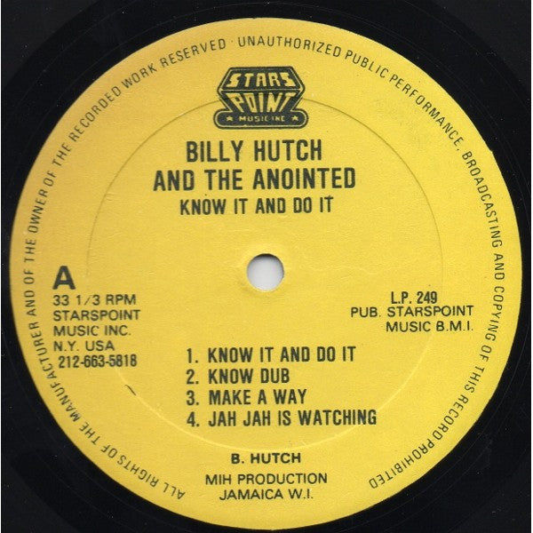 Bill Hutchinson (2) & The Anointed (2) : Know It And Do It (LP, Album)