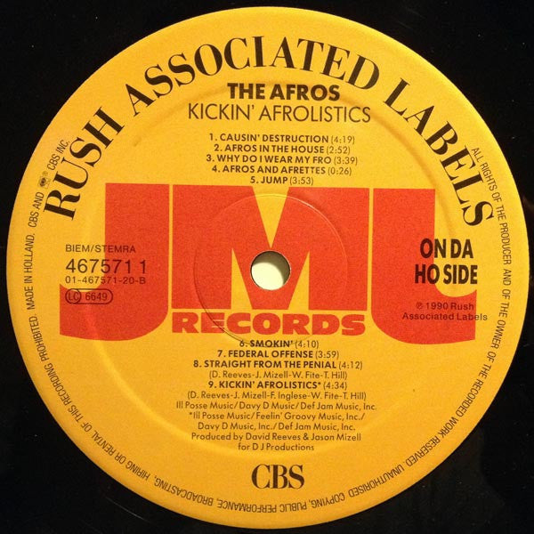 The Afros : Kickin' Afrolistics (LP, Album)