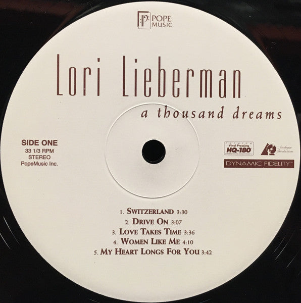 Lori Lieberman ~ A Thousand Dreams (Vinyl) - Djungel & Jazz