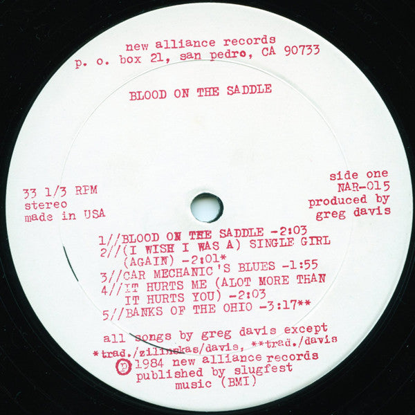 Blood On The Saddle : Blood On The Saddle (LP, Album, RP)