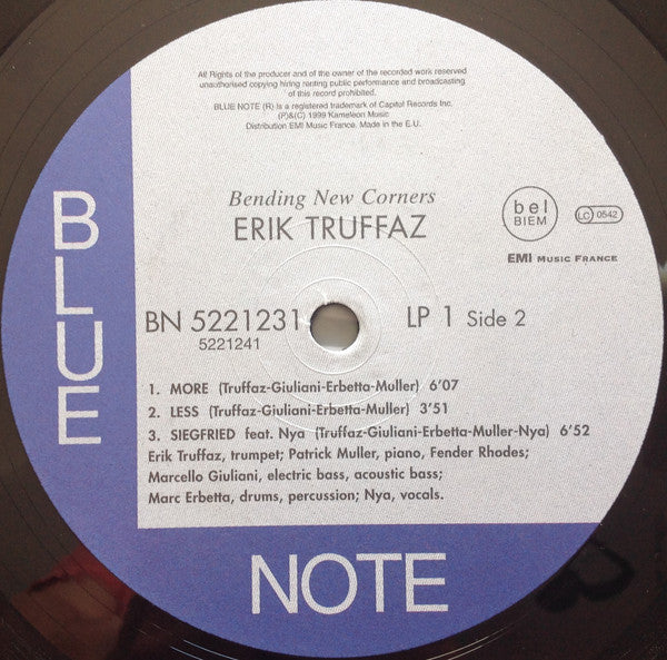 Erik Truffaz With Patrick Muller, Marcello Giuliani, Marc Erbetta Featuring Nya ~ Bending New Corners (Vinyl) - Djungel & Jazz