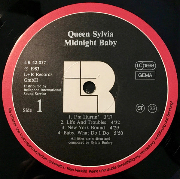 Queen Sylvia Embry ~ Midnight Baby (Vinyl) - Djungel & Jazz