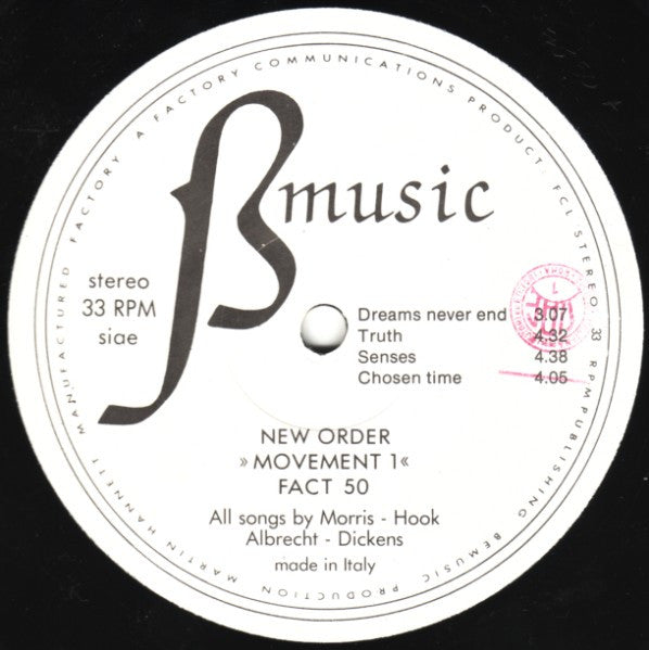 New Order ~ Movement (Vinyl) - Djungel & Jazz