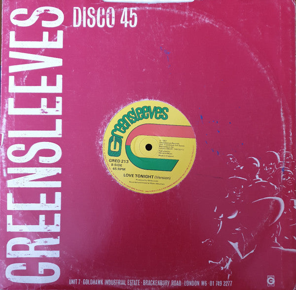 Leroy Smart : Love Tonight (12")