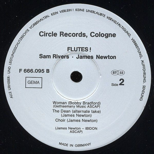 Sam Rivers Tuba Trio* · James Newton (2) : Flutes! (LP)