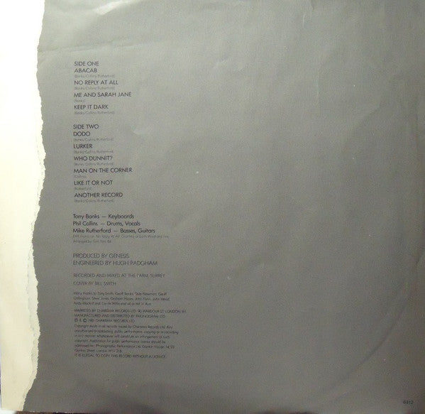 Genesis ~ Abacab (Vinyl) - Djungel & Jazz