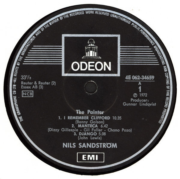 Nils Sandström ~ The Painter (Vinyl) - Djungel & Jazz