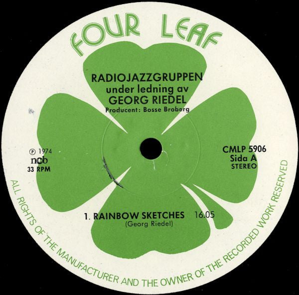 Radiojazzgruppen ~ Rainbow Sketches (Vinyl) - Djungel & Jazz