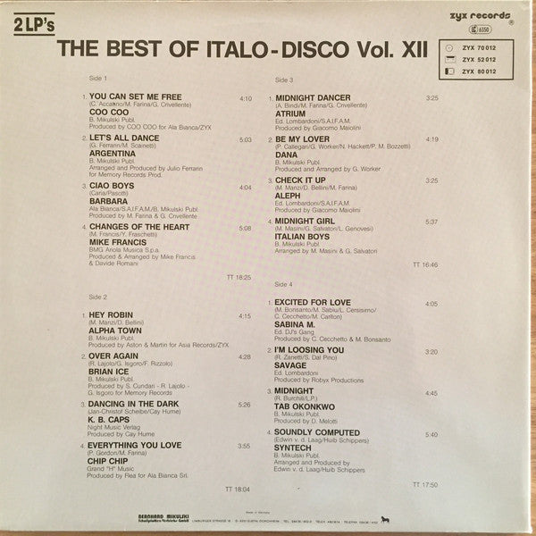 Various ~ The Best Of Italo-Disco Vol. 12 (Vinyl) - Djungel & Jazz