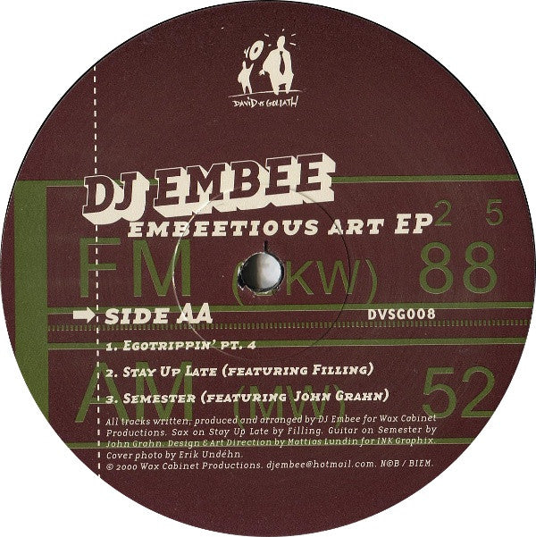 DJ EmBee ~ Embeetious Art EP (Vinyl) - Djungel & Jazz