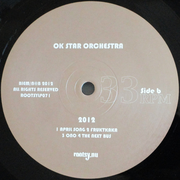 Ok Star Orchestra ~ 2012 (Vinyl) - Djungel & Jazz