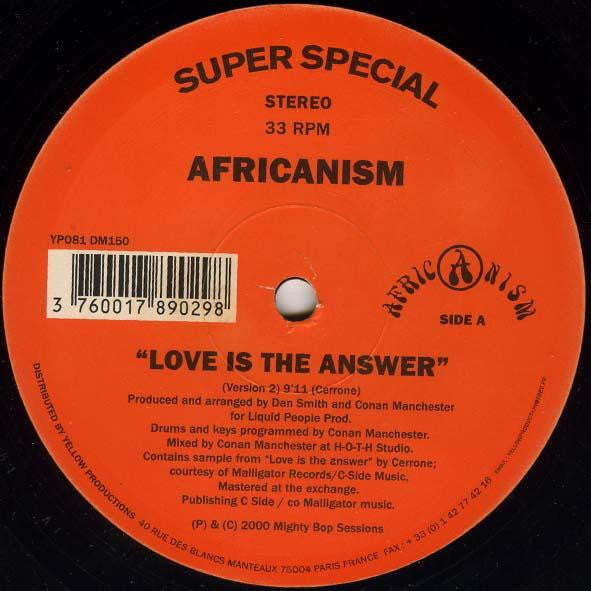 Africanism By Liquid People ~ Love Is The Answer / The Dragon (Vinyl) - Djungel & Jazz