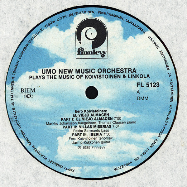 Umo New Music Orchestra ~ Umo New Music Orchestra Plays The Music Of Koivistoinen & Linkola (Vinyl) - Djungel & Jazz