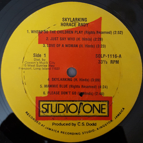 Horace Andy : Skylarking (LP, Album, RE)