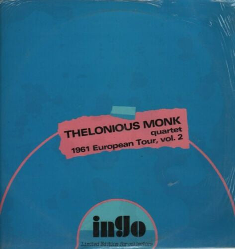 Thelonious Monk Quartet ~ 1961 European Tour, Vol. 2 (Vinyl) - Djungel & Jazz