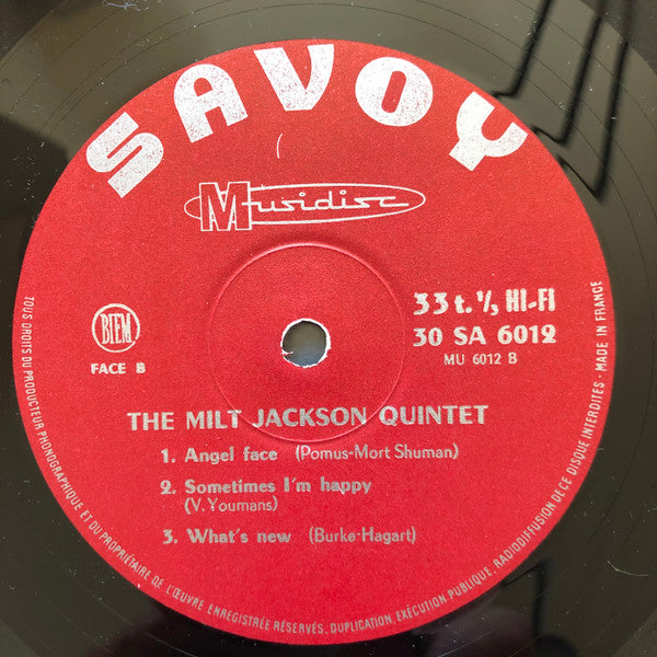 The Milt Jackson Quintet ~ The Milt Jackson Quintet (Vinyl) - Djungel & Jazz