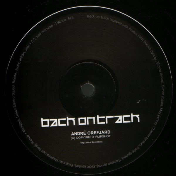 André Orefjärd ~ Back On Track (Vinyl) - Djungel & Jazz