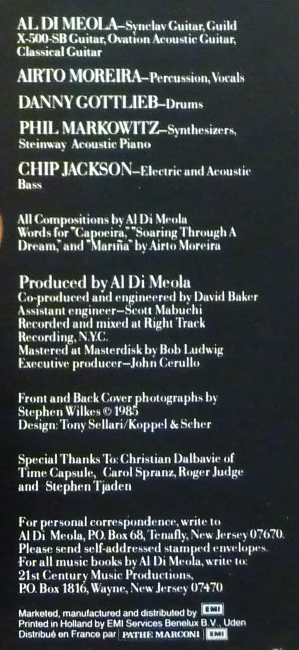 Al Di Meola Project ~ Soaring Through A Dream (Vinyl) - Djungel & Jazz