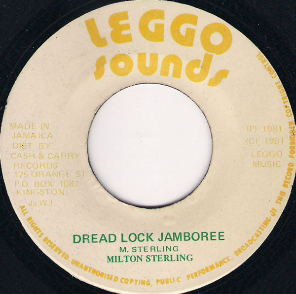 Milton Sterling : Dread Lock Jamboree / Dubwise (7")