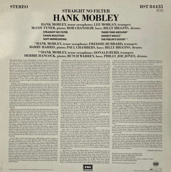 Hank Mobley ~ Straight No Filter (Vinyl) - Djungel & Jazz