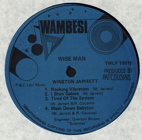 Winston Jarrett : Wise Man (LP, Album)