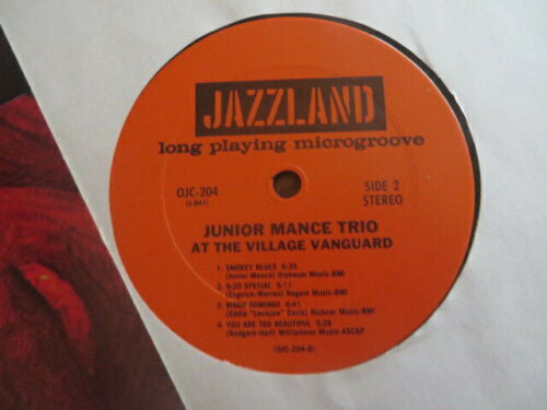 Junior Mance Trio ~ At The Village Vanguard (Vinyl) - Djungel & Jazz