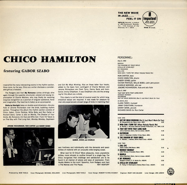 Chico Hamilton ~ The Further Adventures Of El Chico (Vinyl) - Djungel & Jazz