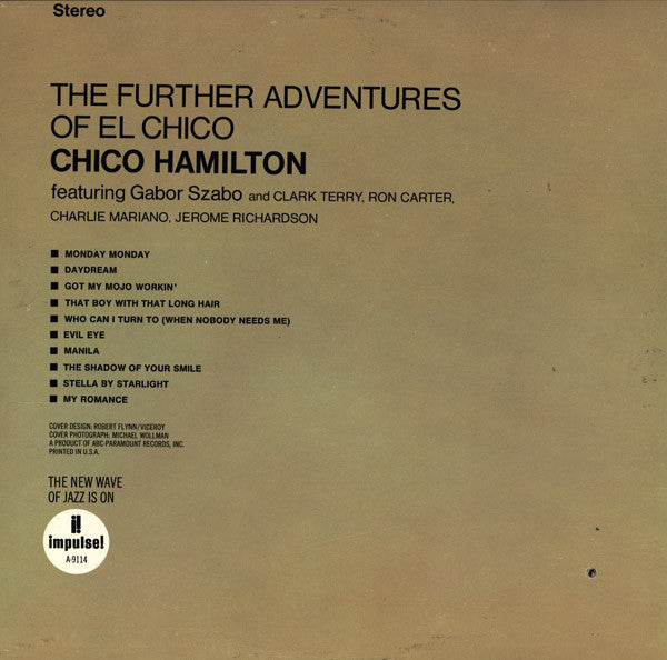 Chico Hamilton ~ The Further Adventures Of El Chico (Vinyl) - Djungel & Jazz