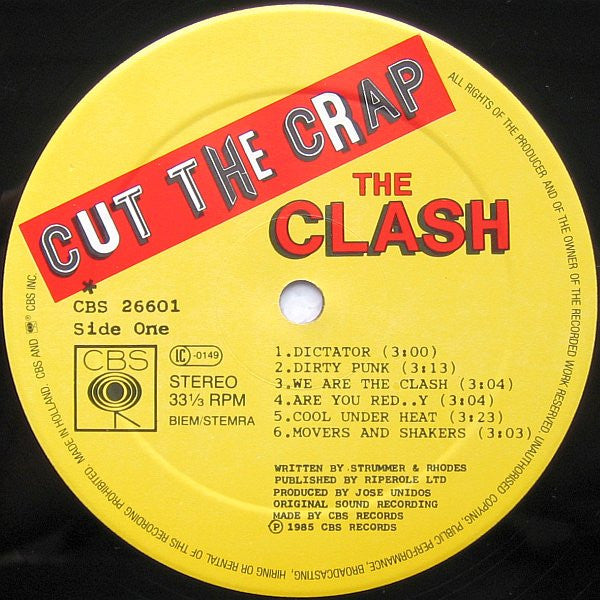 The Clash ~ Cut The Crap (Vinyl) - Djungel & Jazz
