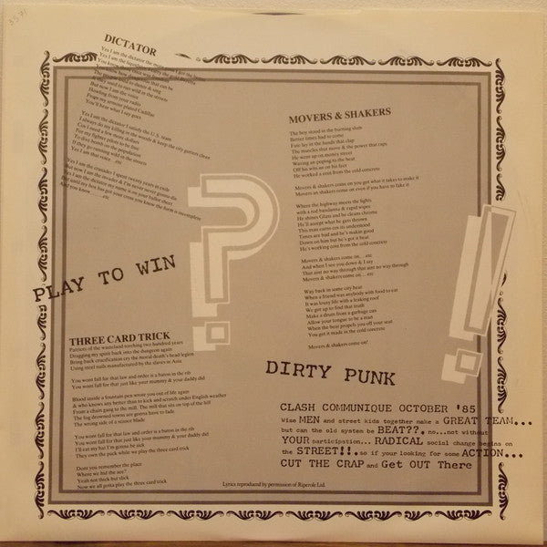 The Clash ~ Cut The Crap (Vinyl) - Djungel & Jazz