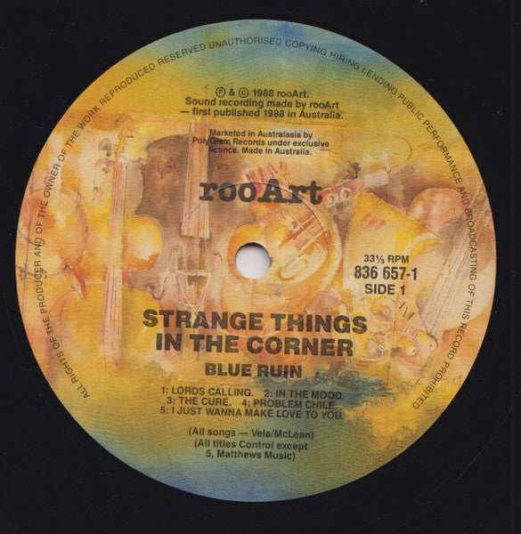 Blue Ruin ~ Strange Things In The Corner (Vinyl) - Djungel & Jazz