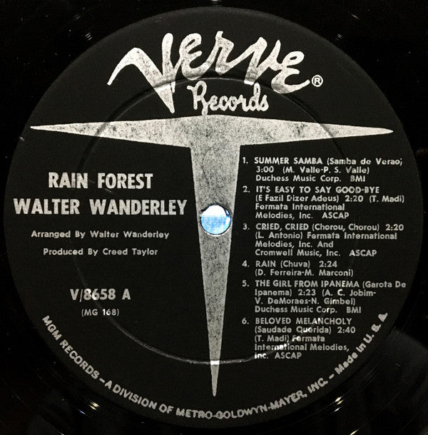 Walter Wanderley ~ Rain Forest (Vinyl) - Djungel & Jazz