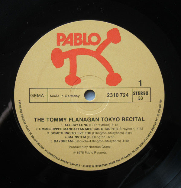 Tommy Flanagan Trio ~ The Tommy Flanagan Tokyo Recital (Vinyl) - Djungel & Jazz