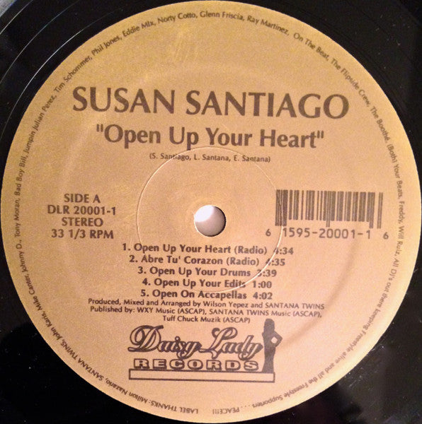 Susan Santiago ~ Open Up Your Heart (Abre Tu Corazon) (Vinyl) - Djungel & Jazz