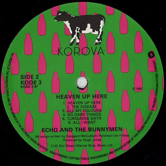 Echo & The Bunnymen ~ Heaven Up Here (Vinyl) - Djungel & Jazz