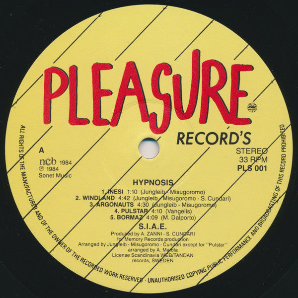 Hipnosis ~ Hipnosis (Vinyl) - Djungel & Jazz