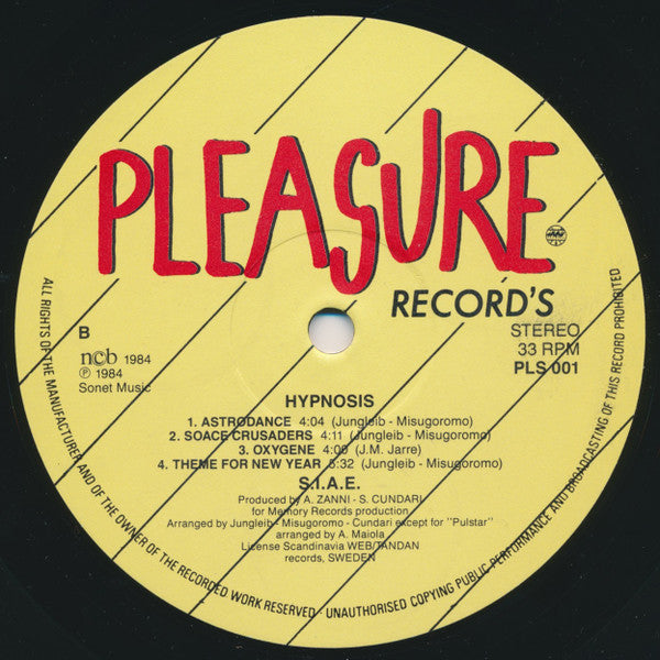 Hipnosis ~ Hipnosis (Vinyl) - Djungel & Jazz