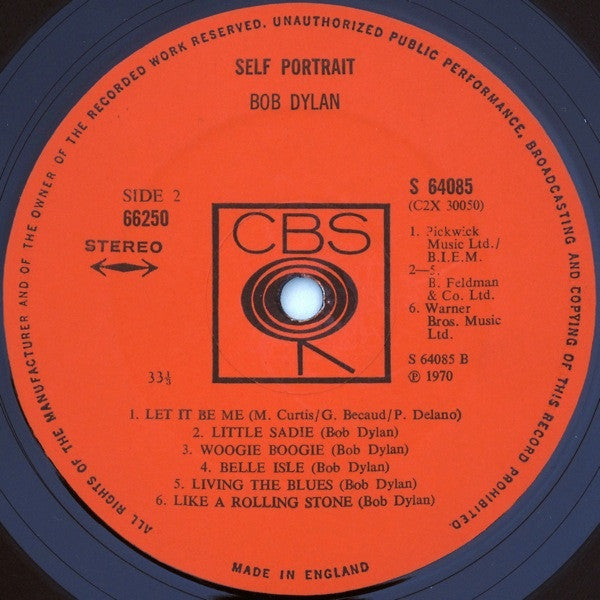 Bob Dylan ~ Self Portrait (Vinyl) - Djungel & Jazz