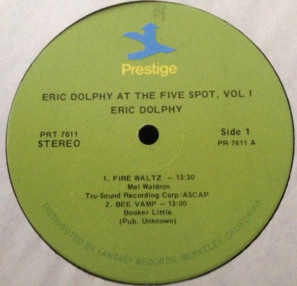 Eric Dolphy ~ At The Five Spot, Vol. 1 (Vinyl) - Djungel & Jazz