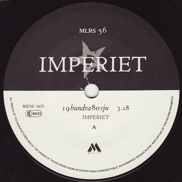 Imperiet ~ 19hundra80sju / Rock'n Roll Är Död (Vinyl) - Djungel & Jazz