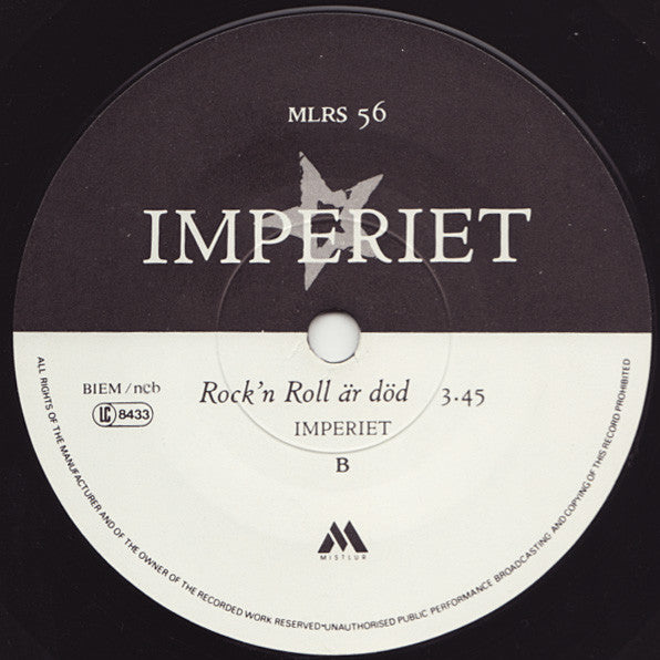 Imperiet ~ 19hundra80sju / Rock'n Roll Är Död (Vinyl) - Djungel & Jazz