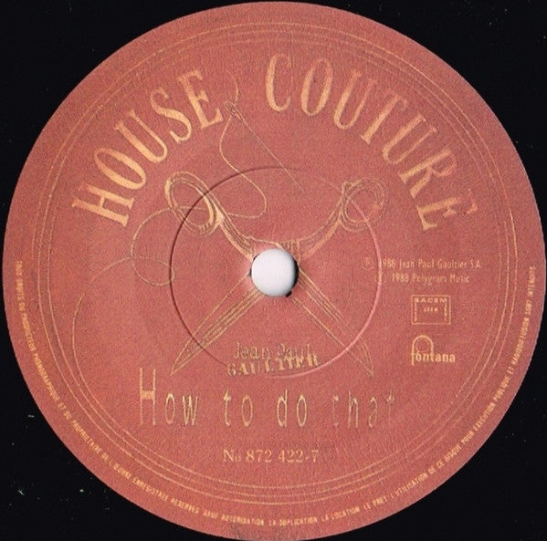 Jean Paul Gaultier ~ How To Do That (Vinyl) - Djungel & Jazz