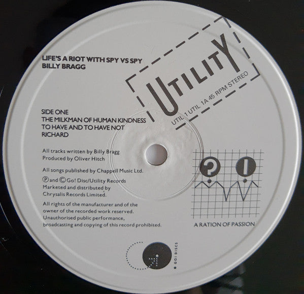 Billy Bragg ~ Life's A Riot With Spy Vs Spy (Vinyl) - Djungel & Jazz